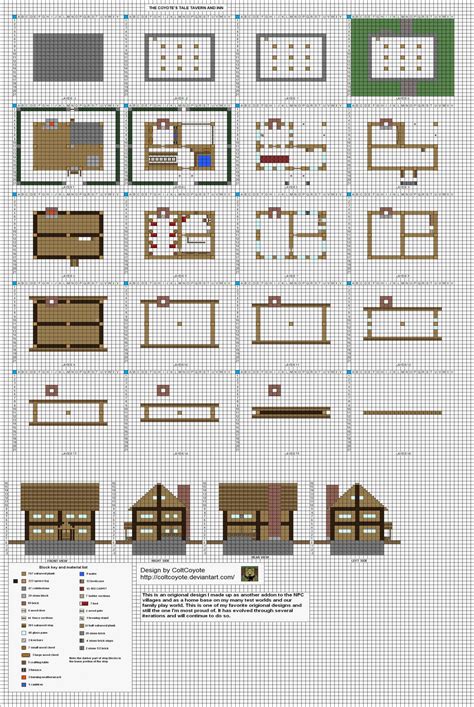 minecraft house blueprints simple