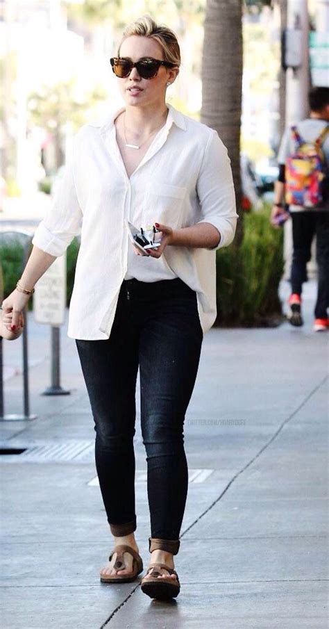 hilary hilary duff style casual chic outfit