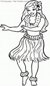 Hula Girl Coloring Pages Clipart Dancer Hawaiian Little Printable Draw People Clip Dance Dancers Cliparts Clipground Timeless Miracle Gingerbread Boy sketch template