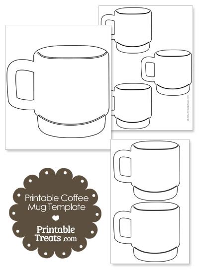 printable coffee mug template printable treatscom