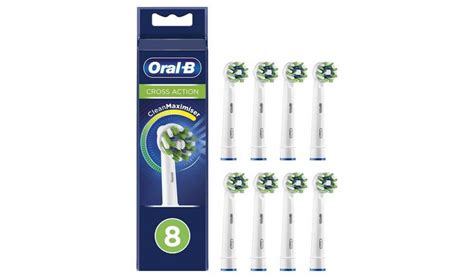 buy oral b crossaction electric toothbrush heads 8 pack brush heads
