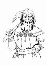 Dwarf Coloring Pages Large sketch template