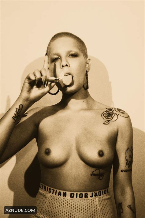 halsey topless nude photo by zoey grossman for flaunt magazine aznude