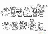 Pets Secret Coloring Pages Color Animals Print Cute Count Raskrasil sketch template