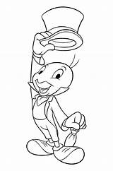 Cricket Jiminy Coloring Pages Pinocchio Disney Pinoccio Kids Drawing Printable Color Print Cartoon Cap Christmas Colouring Book Description Getdrawings Children sketch template