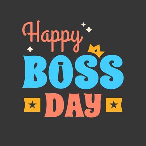 happy boss day poster  vector art  vecteezy