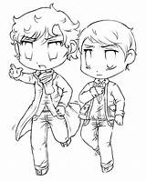 Sherlock Coloring Pages Bbc Lineart Deviantart Sketch Getcolorings Group Choose Board sketch template