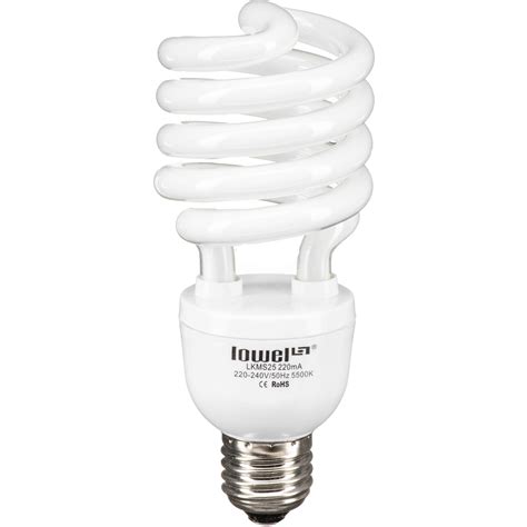 lowel  watt ego fluorescent bulb  vac   bh photo
