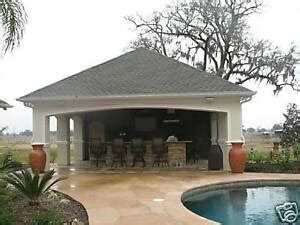 pool house plans complete ebay