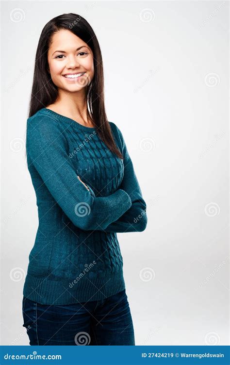 Cute Brunette Stock Image Image Of Happiness Human 27424219