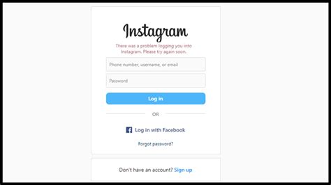 fix    problem logging   instagram error