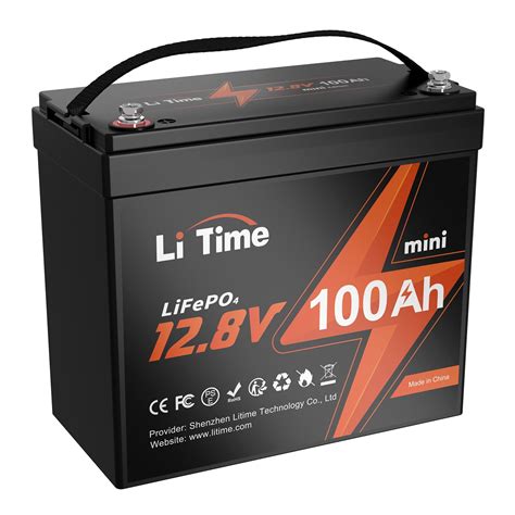 litime  ah mini lifepo lithium battery upgraded max wh energy small size lifepo