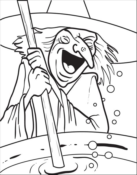 printable witch coloring page  kids  supplyme