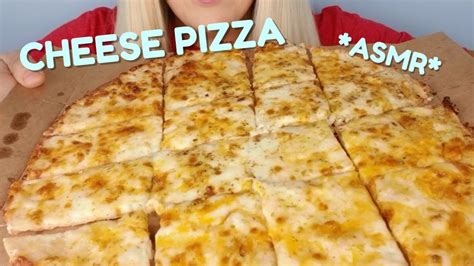 crunchy dominos  cheese pizza asmr eating sounds  talking youtube