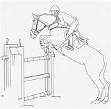 Jumping Realistic Pngkey Rider Riding Getdrawings sketch template