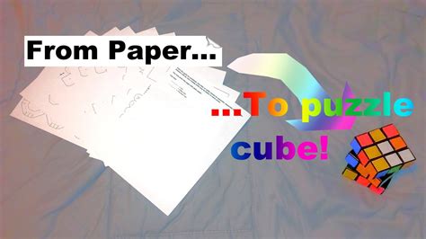 paper rubiks cube tutorial part  youtube