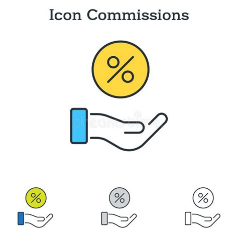 diseno de iconos planos de las comisiones  infografias  empresas