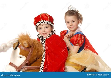 prince  princess stock image image  costume rich