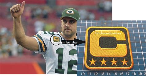 2020 Seasons Green Bay Packers Captain C Patch Nfl Football Usa Sports