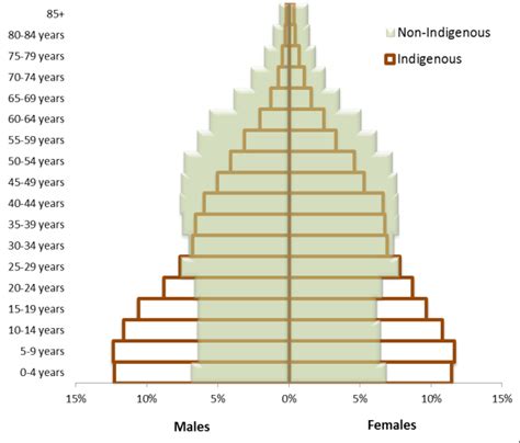age sex structures for northern and the rest of australia left