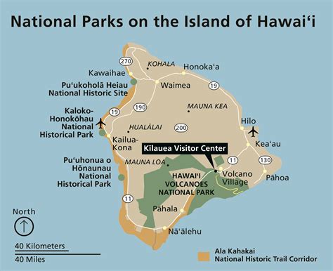 maps hawaii volcanoes national park  national park service