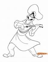 Coloring Tramp Lady Joe Disneyclips Pages Tony Disney Printable Mandolin Playing Funstuff sketch template