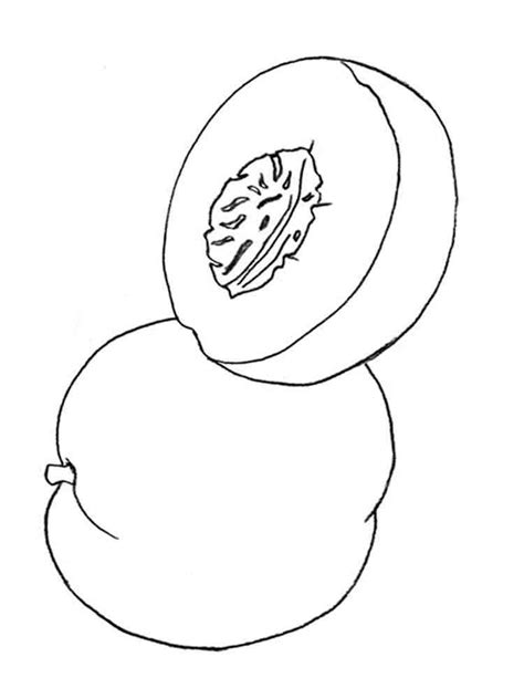 peach coloring pages
