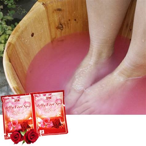 jelly foot spa detox bath jelly pedi relaxing  foot rose