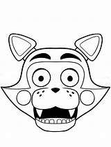 Coloring Mangle Pages Popular Freddy Nights sketch template