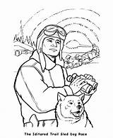 Coloring Alaska Pages Iditarod State American History Dog Printables Race Usa Sled Kids Becomes Color Sheets Ak Sledding Print States sketch template