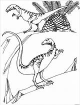 Dinosaur Pages Compsognathus Coloring Color Print sketch template