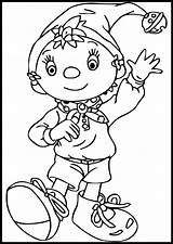 Noddy Coloring Pages Sheet Toyland Dancing Cute Ultimate Popular Kids sketch template