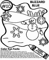 Coloring Blizzard Crayola Pages Blue sketch template