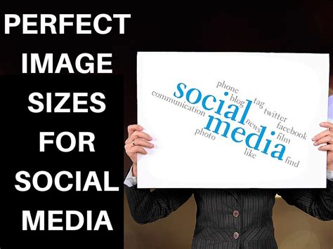 perfect social media size social media sizes social media facebook