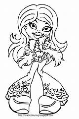 Bratz Coloring Pages Pom Cheerleader Dolls Printable Colour Color Print Barbie Kids Colouring Boys Getcolorings Getdrawings Gif sketch template