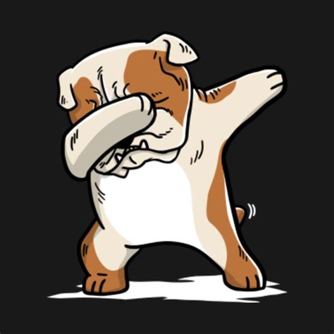 funny english bulldog dabbing english bulldog funny  shirt teepublic