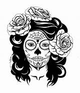 Skull Coloring Pages Sugar Clipartmag sketch template