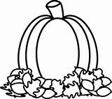 Pumpkin Clipart Clipartfest Leaves Fall Cliparting sketch template