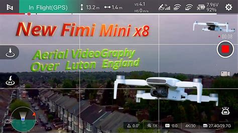 fimi mini  flight  luton town  england mobile app screen recording firmware updates