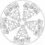 Mandala Christmas Tree Coloring Crafts Kids выбрать доску Mandalas Preschoolactivities sketch template