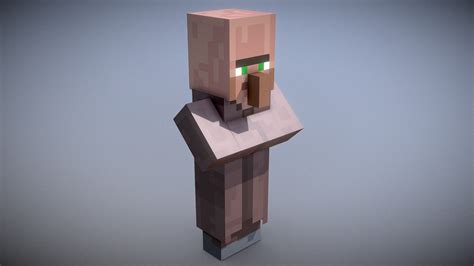 minecraft villager download free 3d model by vincent yanez