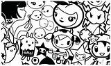Pages Coloring Tokidoki Moofia Kids Printable Friends sketch template