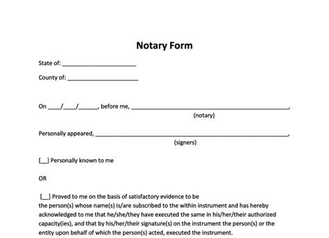 Template Canadian Notary Block Example Notary Acknowledgment Canadian