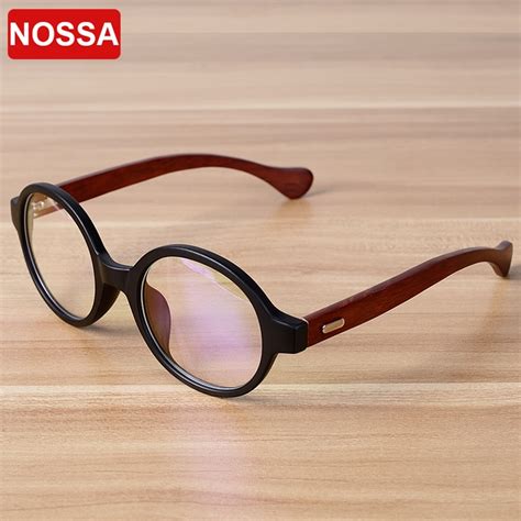 Nossa Handmade Wooden Classic Eyeglasses Women Men Vintage Myopia