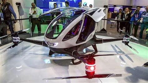 ehang  aav life size rideable drone drone chinese drone drone technology
