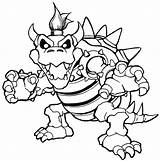 Coloring Bowser Pages Online Popular sketch template
