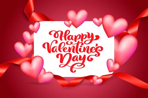 vector text happy valentines day typography design  greeting cards