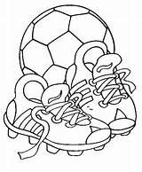 Kleurplaten Voetbal Soccer sketch template