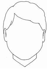Face Template Blank Boy Faces Drawings sketch template
