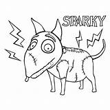 Coloring Nightmare Christmas Before Pages Coloring4free Printable Sparky Halloween Printables Kids Frankenweenie Books Azcoloring Related Posts Drawings Book Colouring Disney sketch template